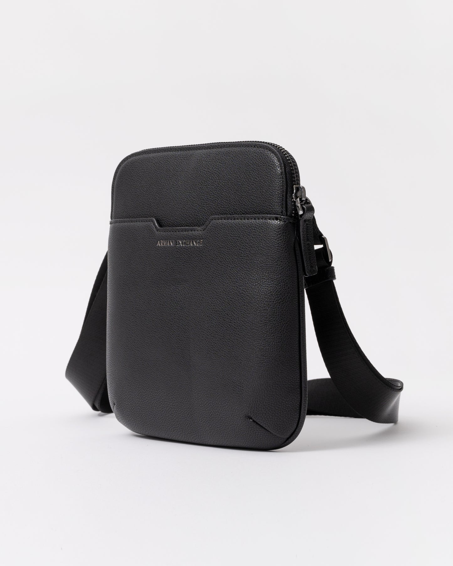 Armani Exchange Mens Slim Envelope Messenger Bag - Black UC001 side 