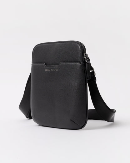 Armani Exchange Mens Slim Envelope Messenger Bag - Black UC001 side 