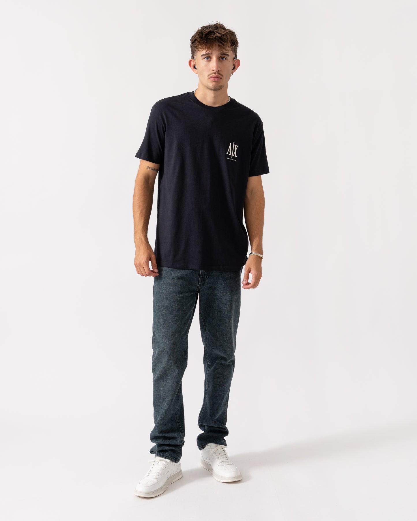 Armani Exchange Mens T-Shirt XM000365-AF12308 - Deep Navy UB101