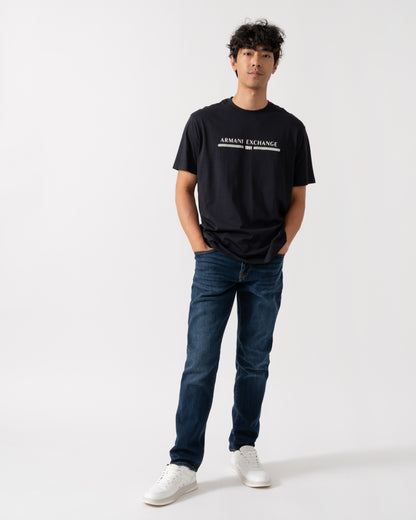 Armani Exchange Mens T-Shirt XM001074-AF10356 - Deep Navy UB101