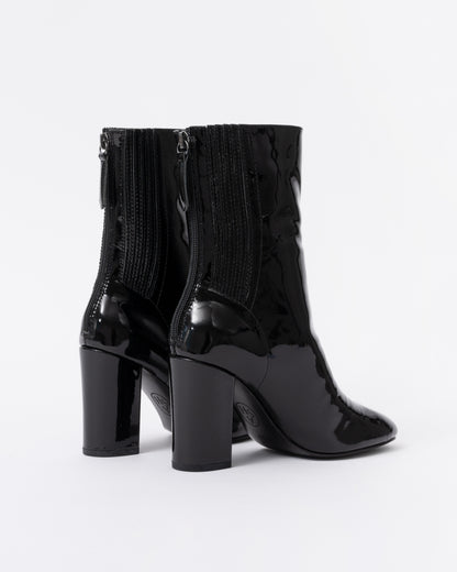 Ash Jasmin Heeled Boots Black Patent Leather