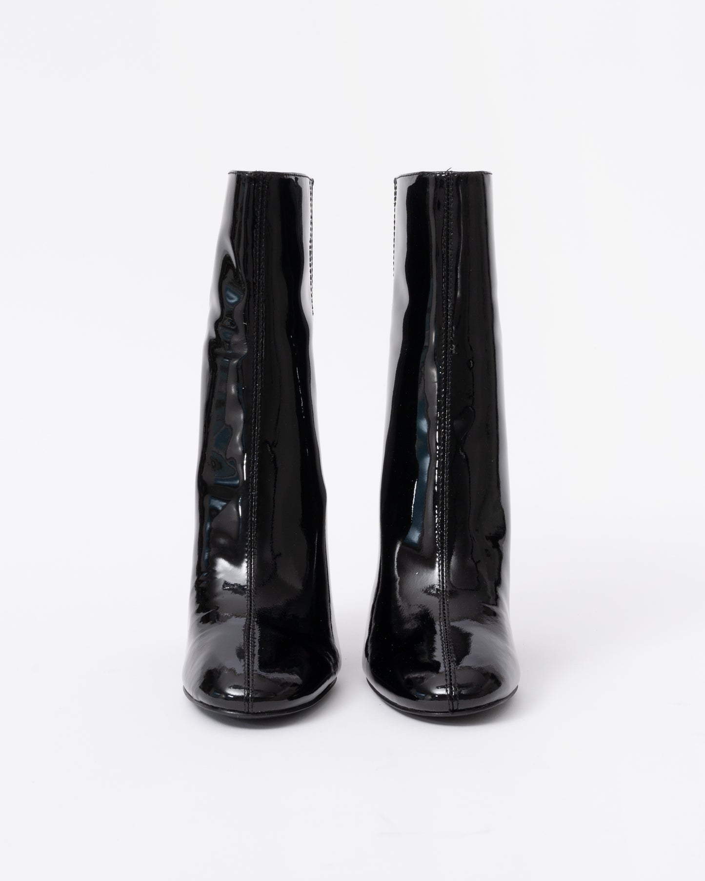 Ash Jasmin Heeled Boots Black Patent Leather