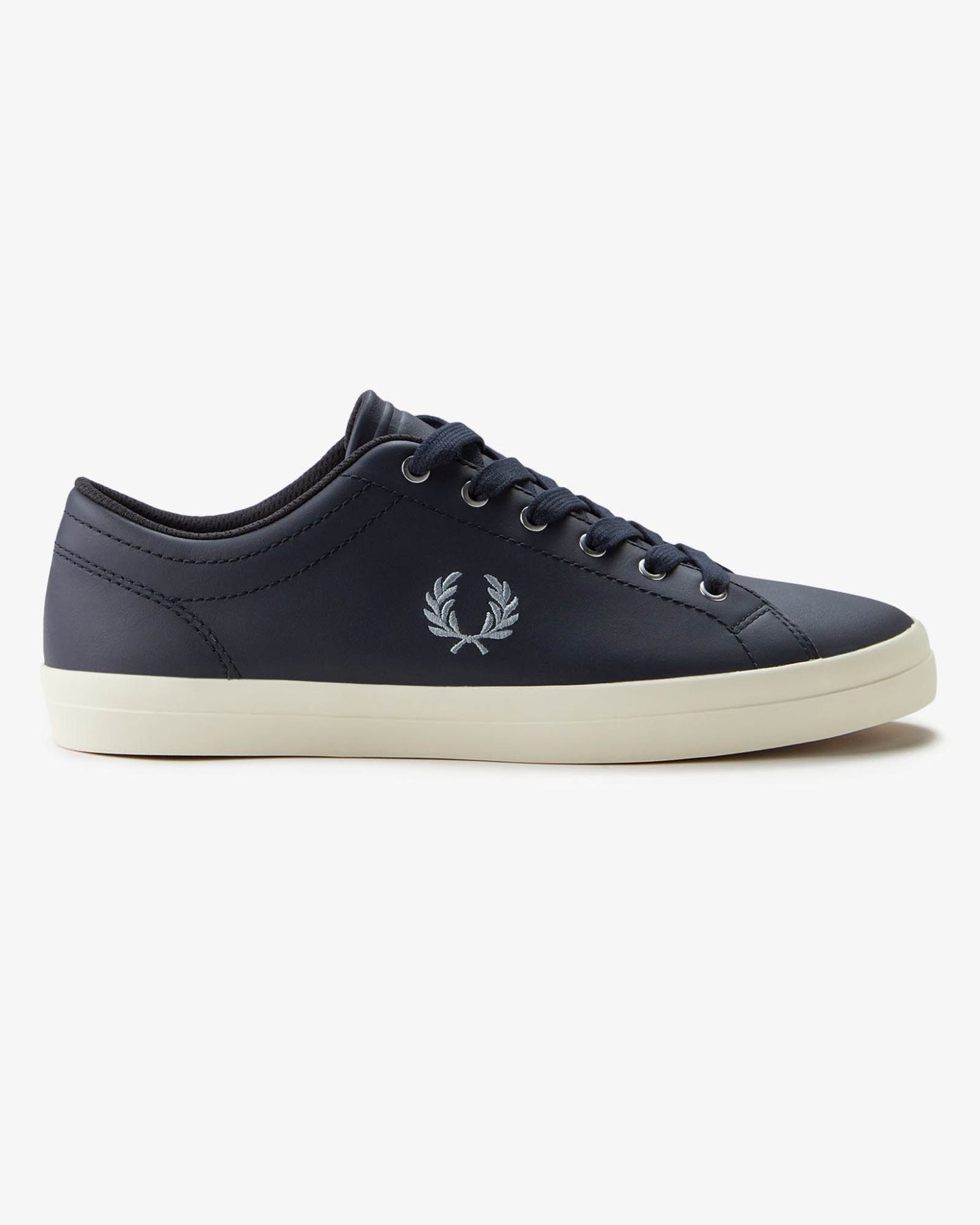 Fred Perry Mens Baseline Leather Trainers - Navy 248