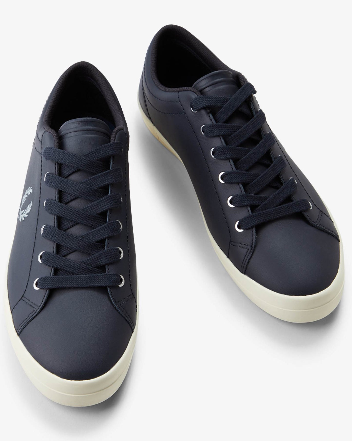 Fred Perry Mens Baseline Leather Trainers - Navy 248