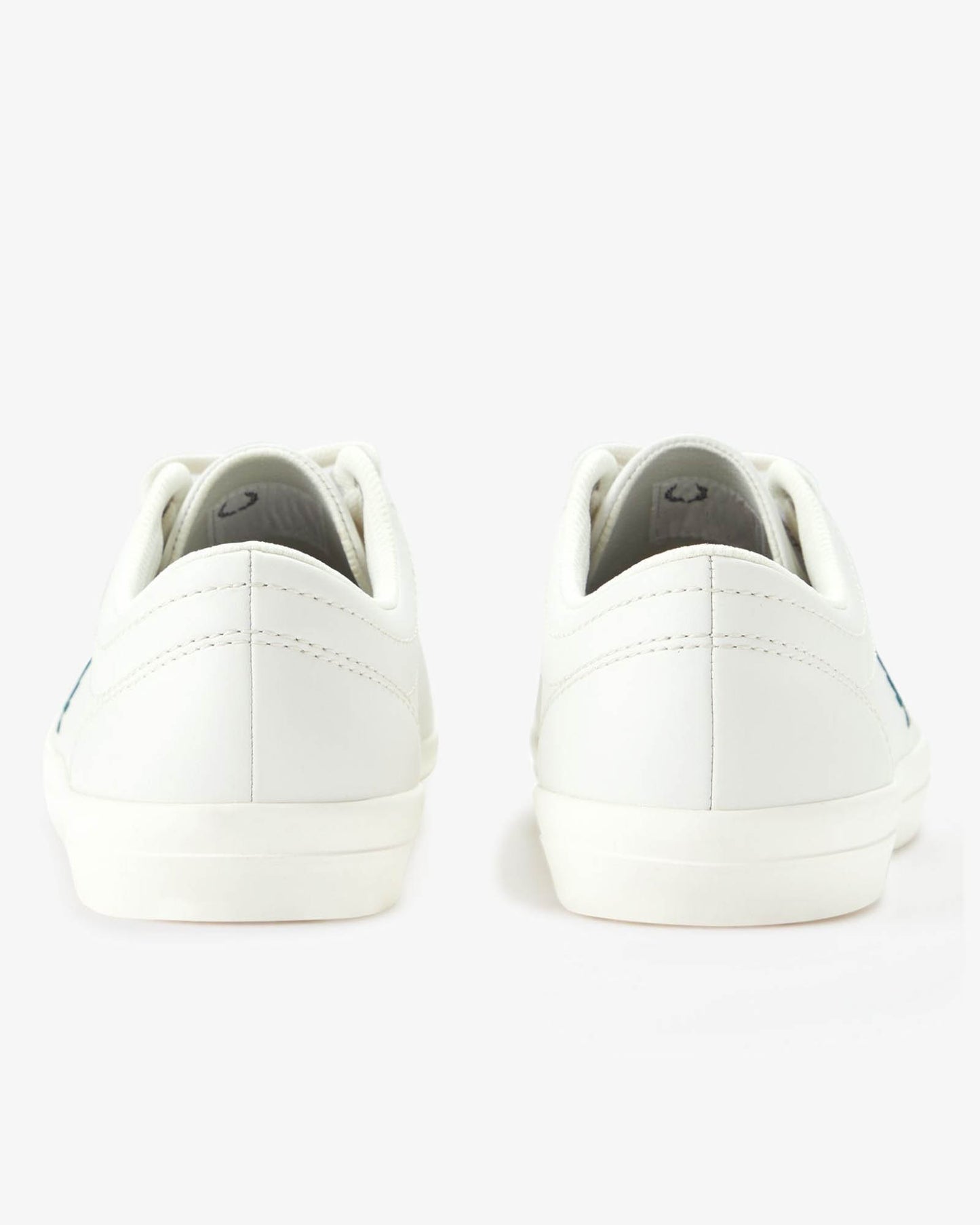 Fred Perry Mens Baseline Leather Trainers in Snow White 303 - Back