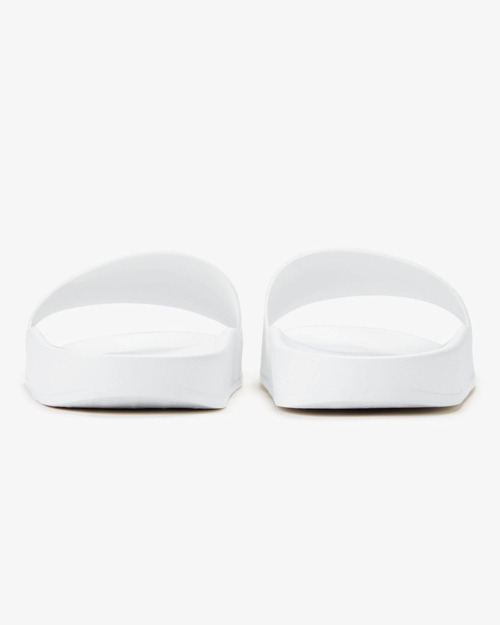 Fred Perry Mens Branded Slider - White/Navy 100 | CHO | Designer Mens Sandals