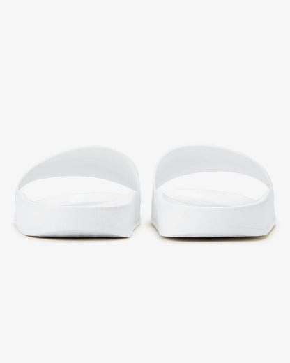 Fred Perry Mens Branded Slider - White/Navy 100 | CHO | Designer Mens Sandals