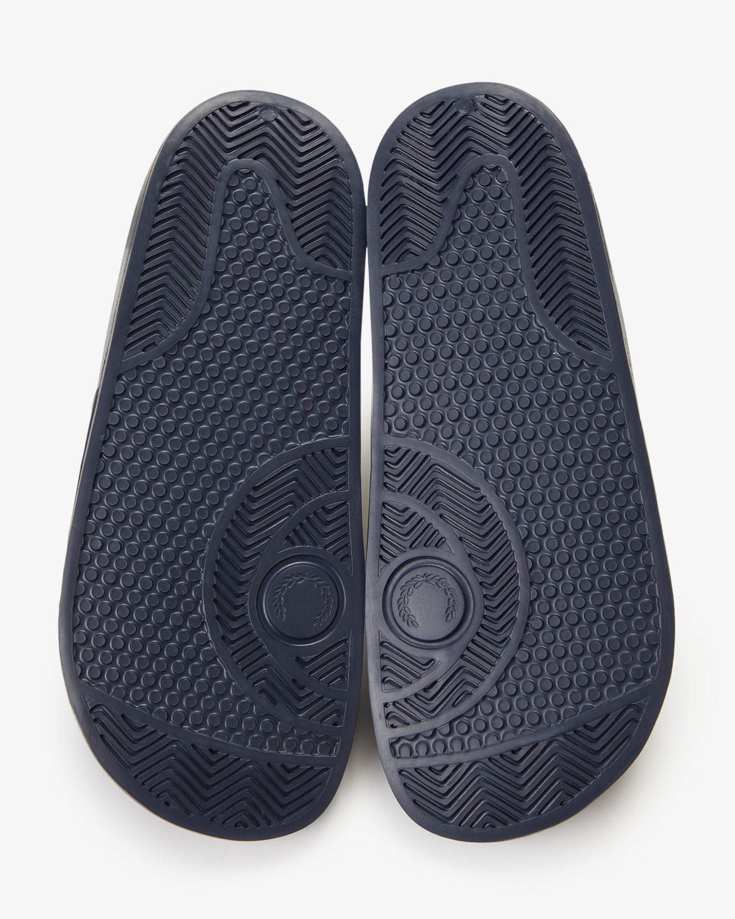 Fred Perry Mens Branded Slider - Navy 608 | CHO | Designer Mens Sandals