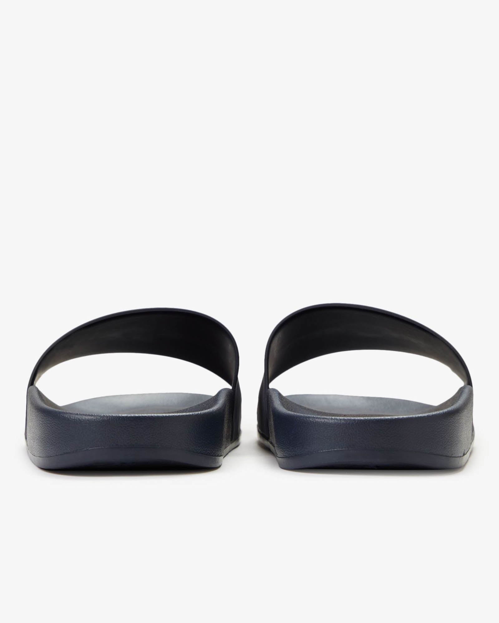 Fred Perry Mens Branded Slider - Navy 608 | CHO | Designer Mens Sandals
