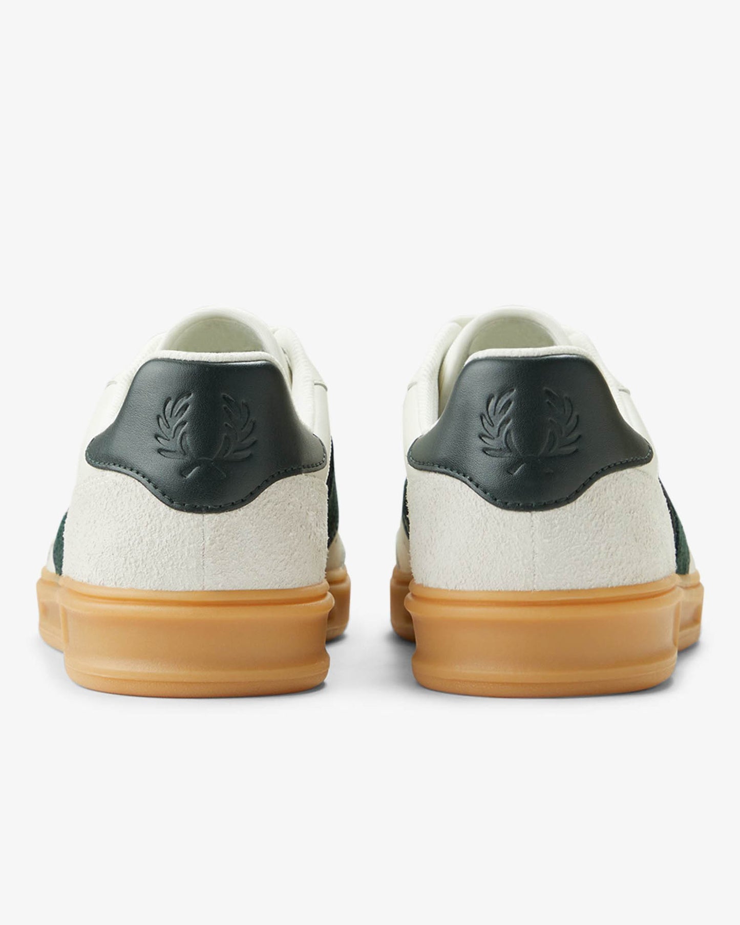 Fred Perry Mens B4 Mens Textured Leather/Suede Trainers - Light Ecru 760 | CHO | Designer Mens Trainers
