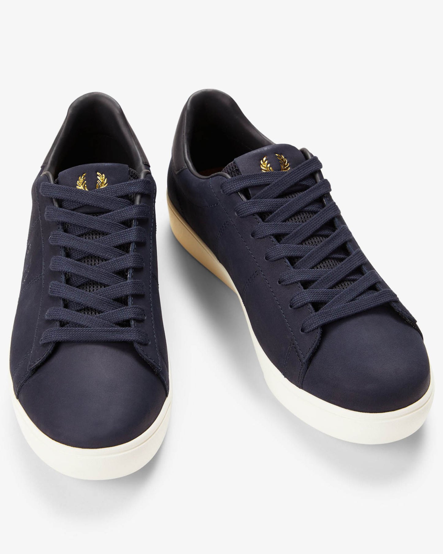 Fred Perry Spencer Nubuck Mens Trainers - Navy 608 | CHO | Designer Mens Trainers