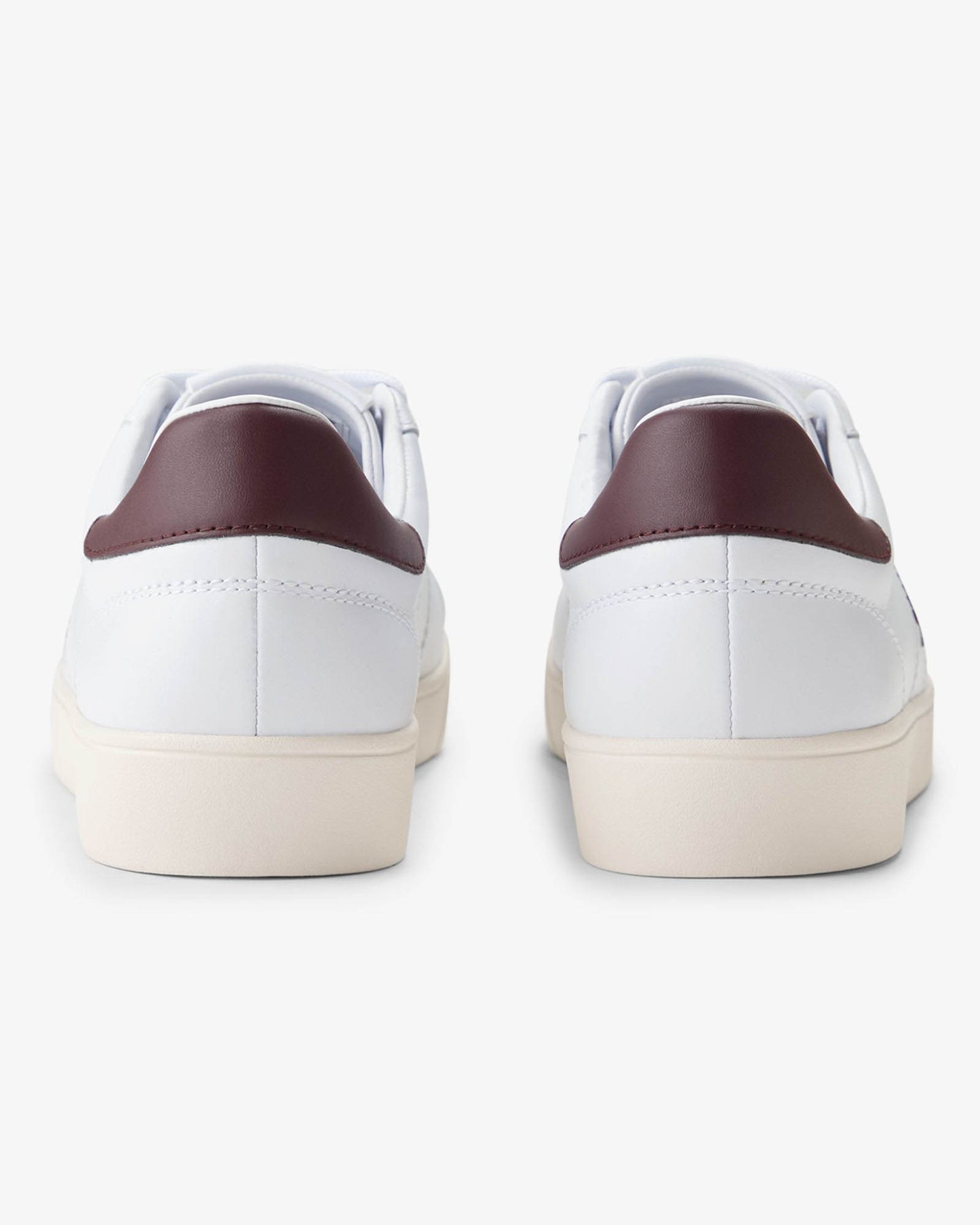 Fred Perry Spencer Mens Leather Trainers - White 490 pair, back