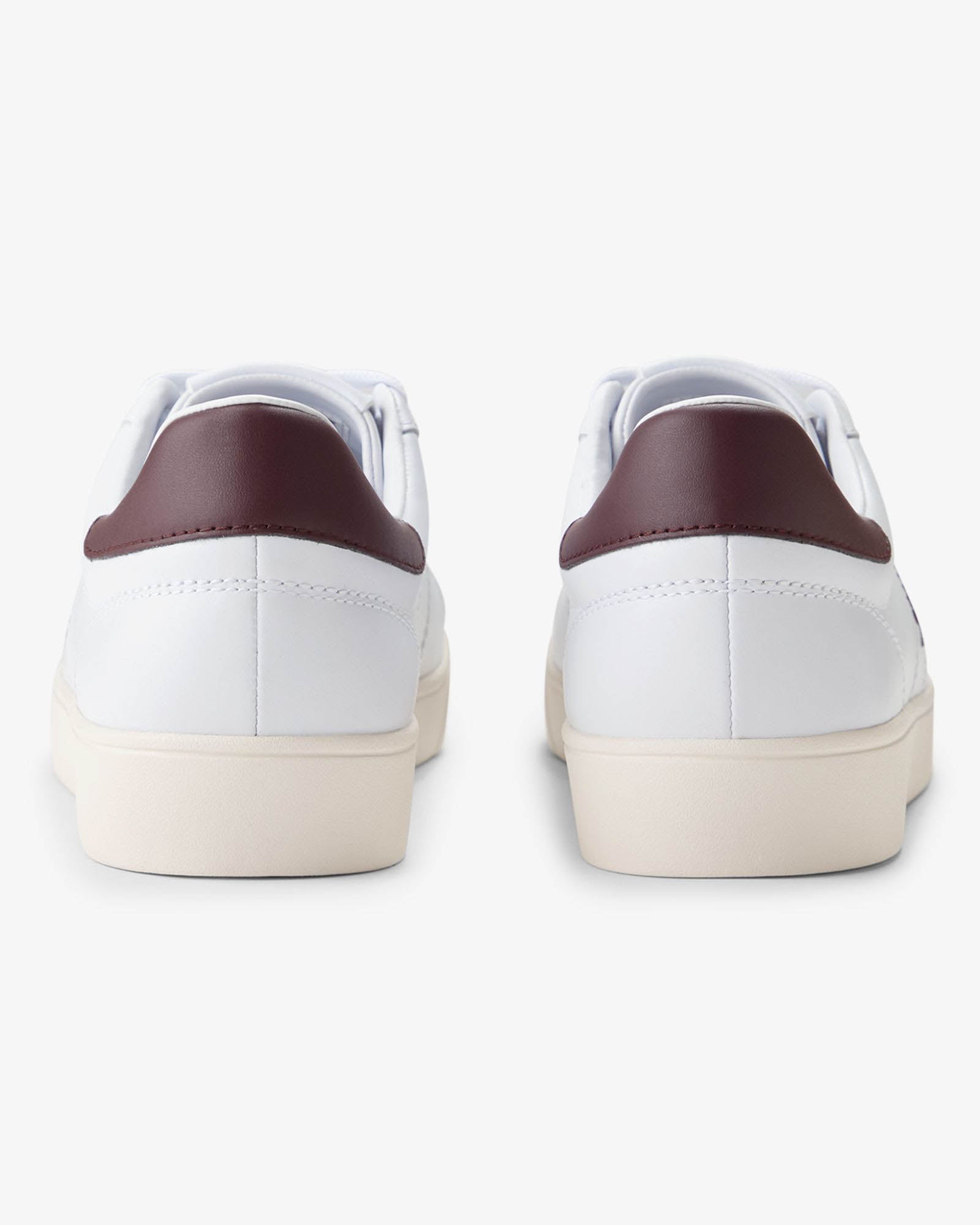 Fred Perry Spencer Mens Leather Trainers - White 490 pair, back