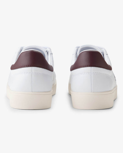 Fred Perry Spencer Mens Leather Trainers - White 490 pair, back