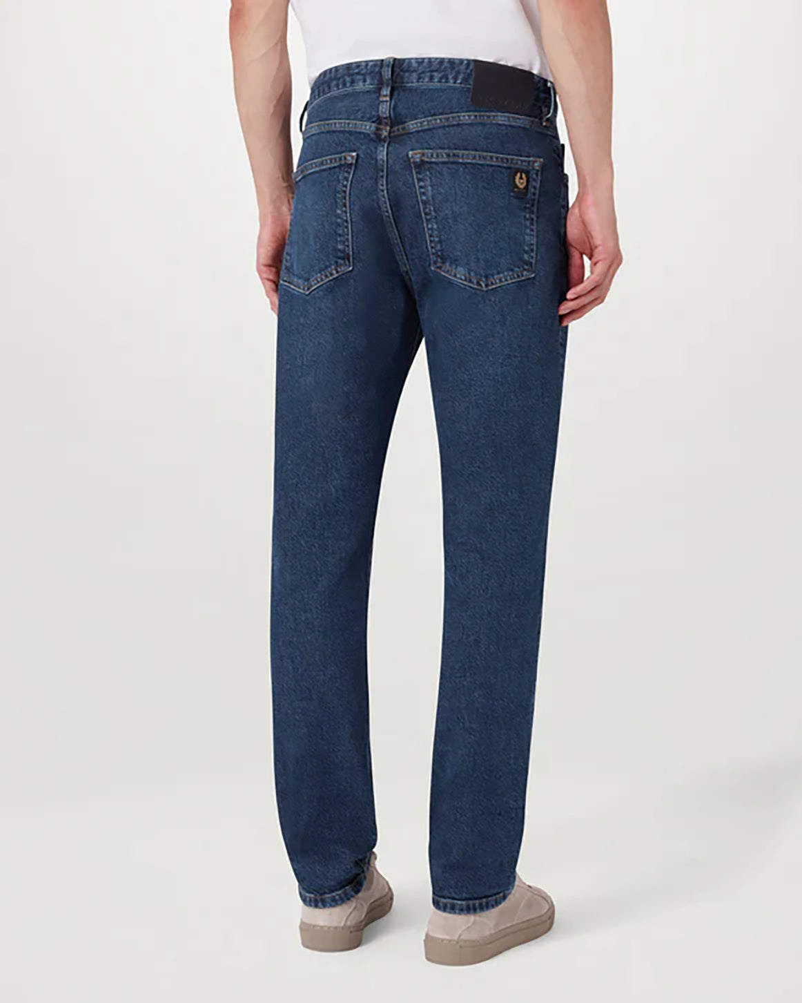 Belstaff B69 Mens Regular Fit Mid-Rise Jeans - Washed Indigo | CHO | Designer Mens Jeans