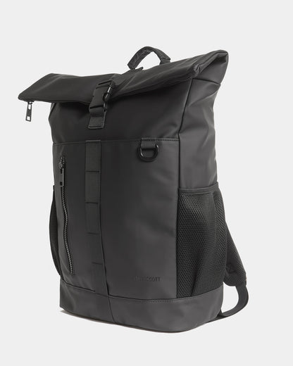 Lyle & Scott Weather Resistant Roll Top Bag - Z865 Jet Black