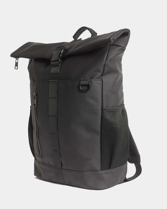 Lyle & Scott Weather Resistant Roll Top Bag - Z865 Jet Black