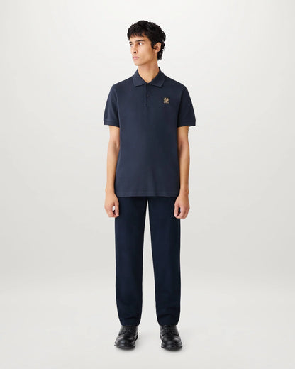 Belstaff Mens Logo Polo - Dark Ink