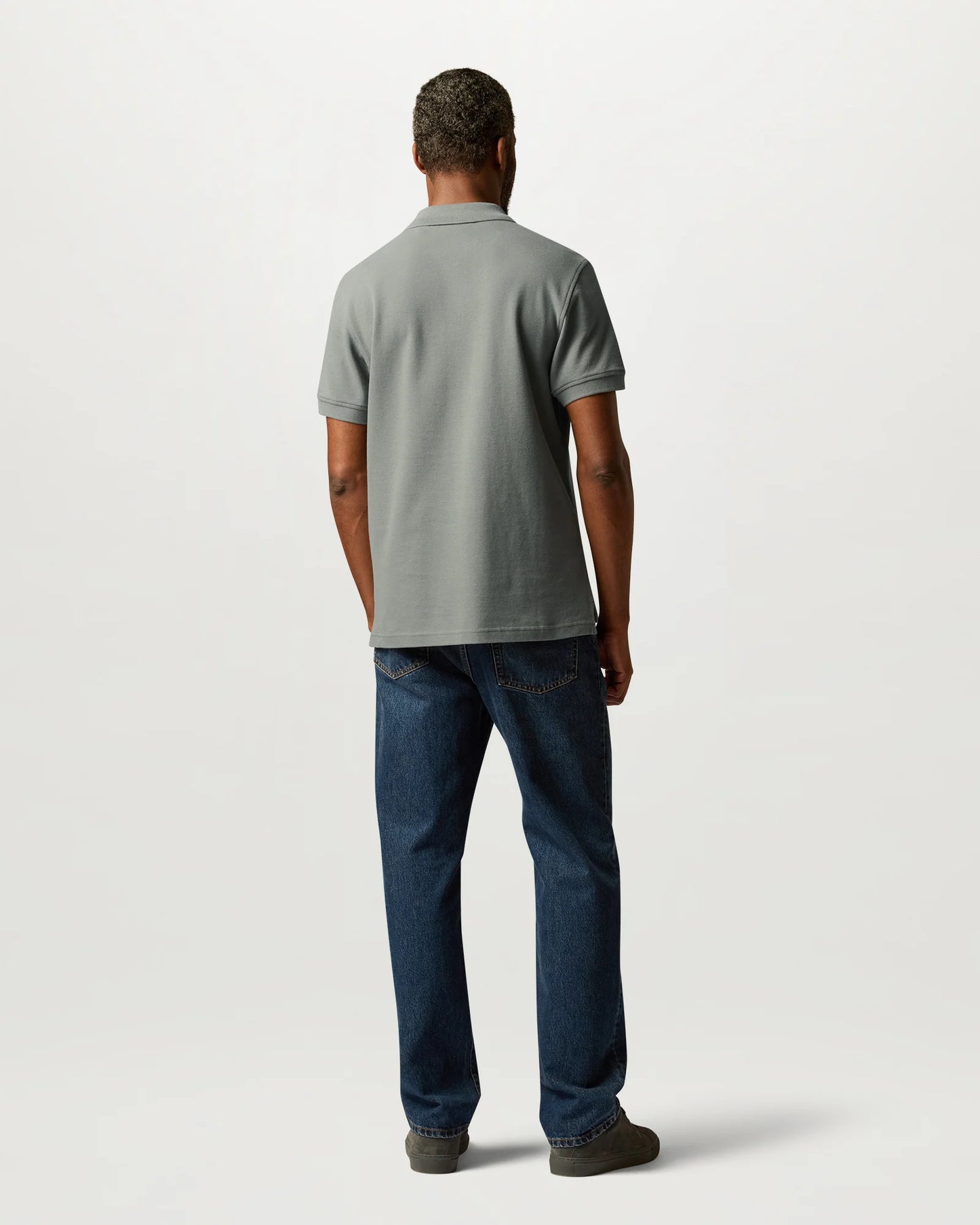 Belstaff Mens Logo Polo - Atlantic Grey