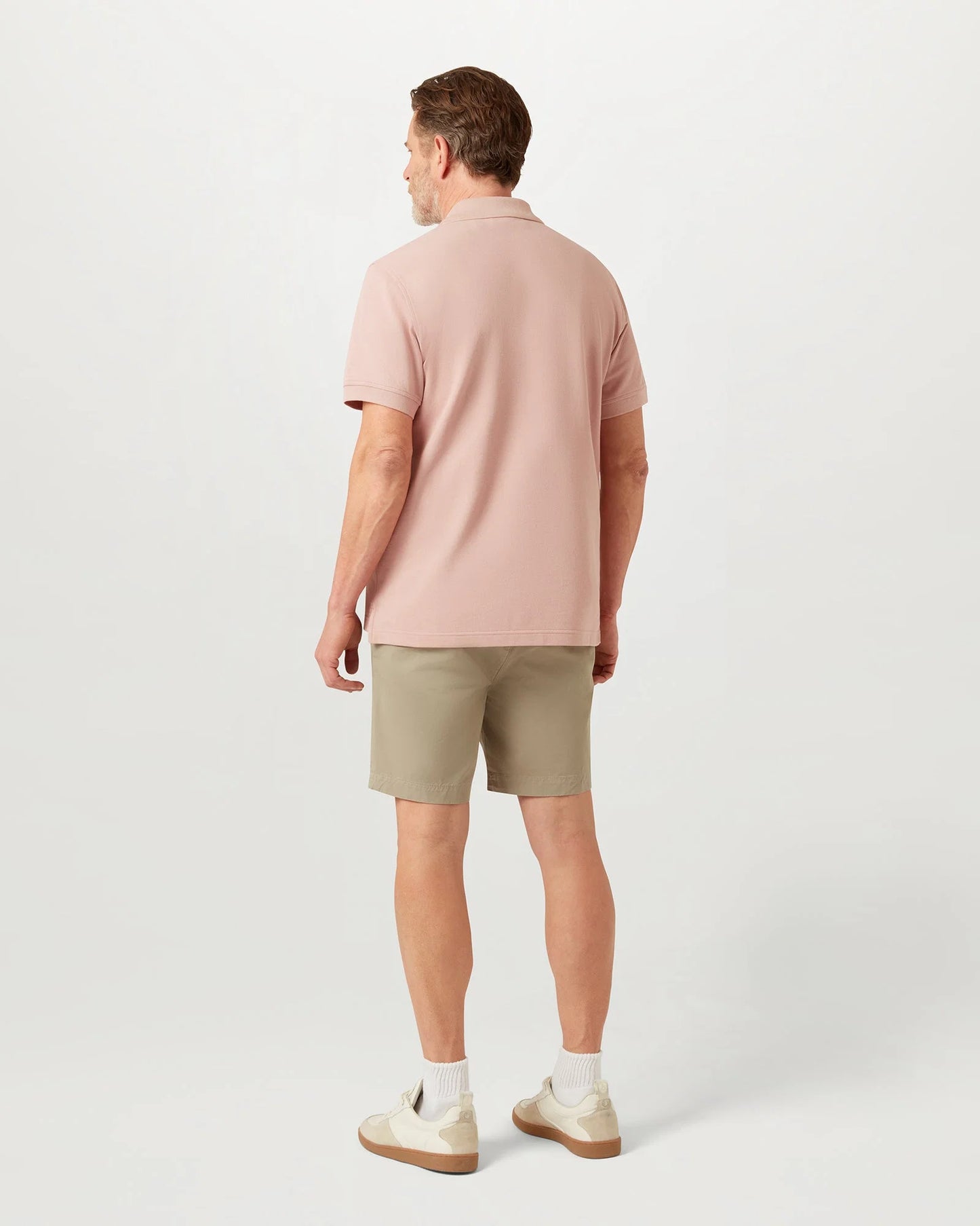 Belstaff Mens Logo Polo - Dusk Pink