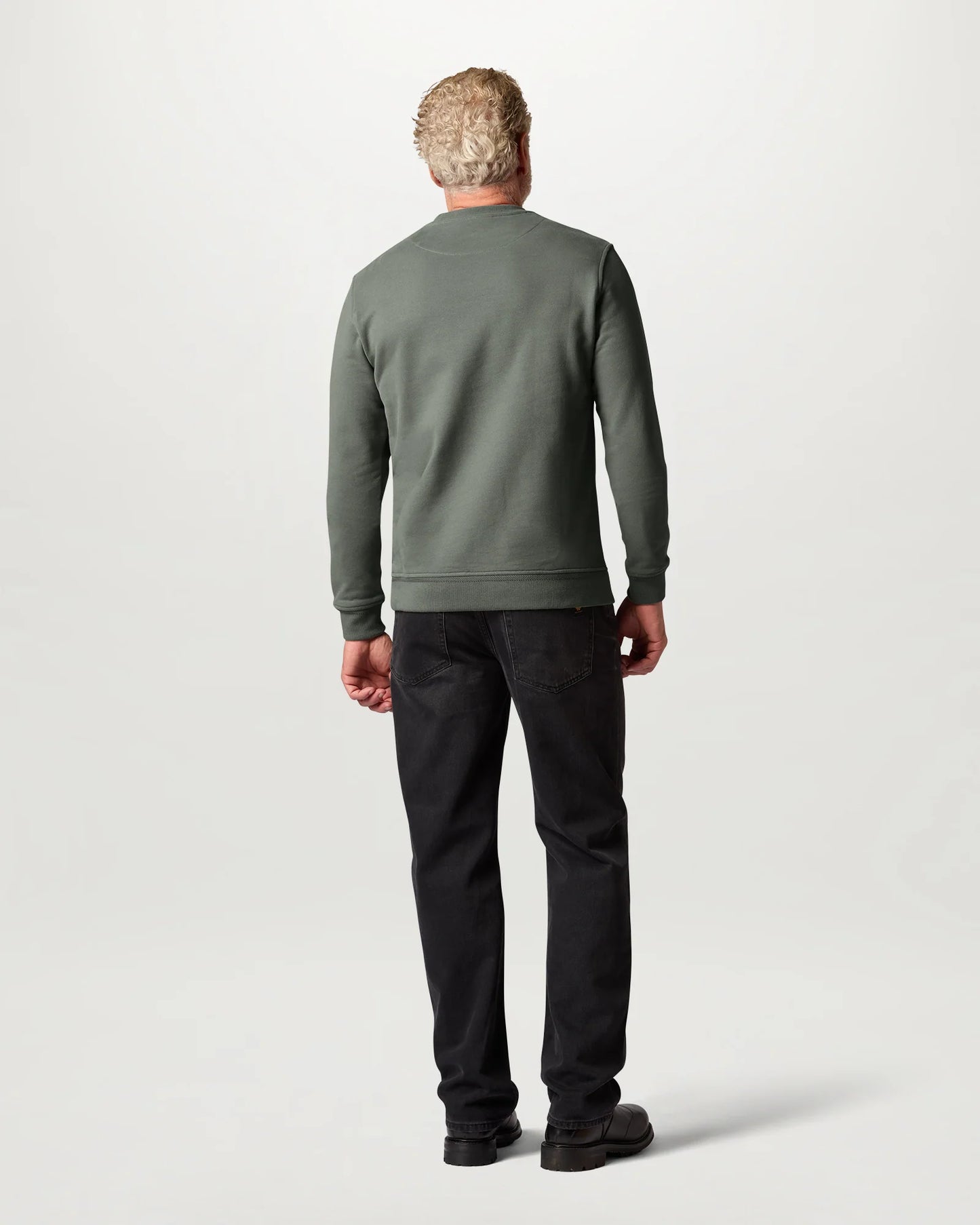 Belstaff Mens Logo Sweatshirt - Atlantic Grey