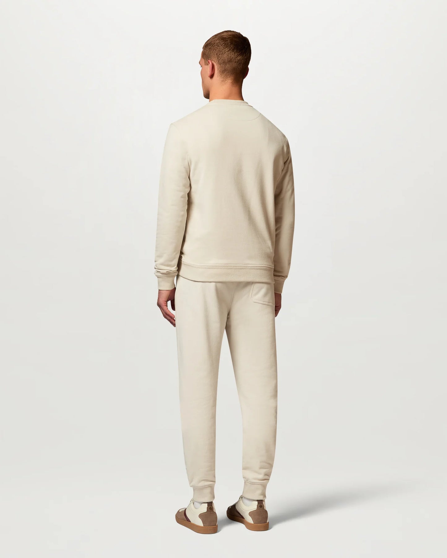 Belstaff Mens Logo Sweatshirt - Pale Stone