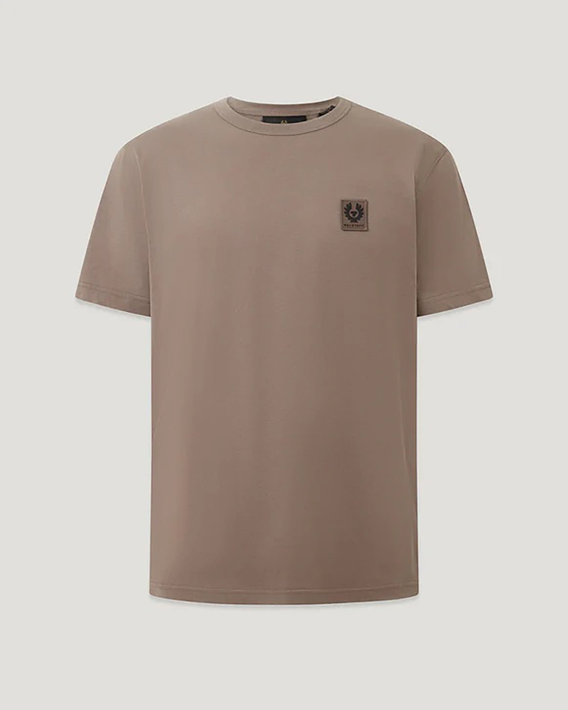Belstaff Short Sleeved Mens Logo Patch T-Shirt  - Asphalt