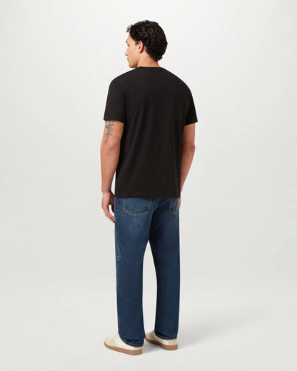 Belstaff Mens Icon Logo T - Shirt - Black | CHO | Designer Mens Short Sleeve T - Shirts