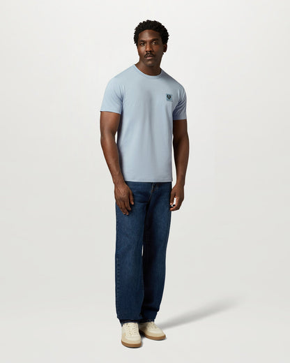 Belstaff Mens Icon Logo T-Shirt - Mist Blue