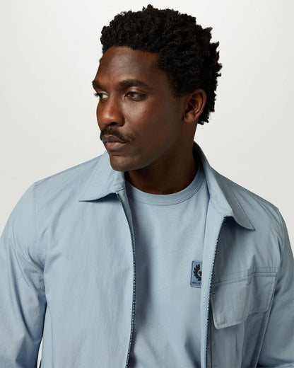 Belstaff Mens Icon Logo T-Shirt - Mist Blue