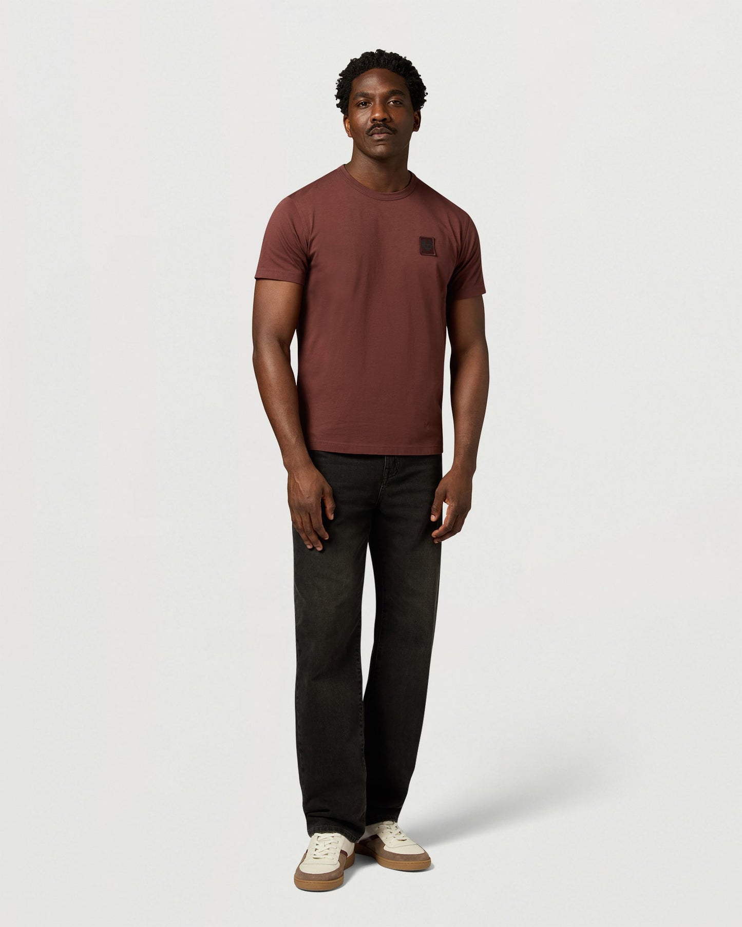 Belstaff Mens Icon Logo T-Shirt - Oxblood