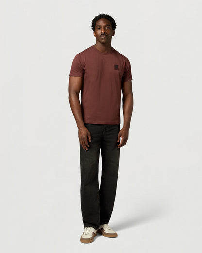 Belstaff Mens Icon Logo T-Shirt - Oxblood