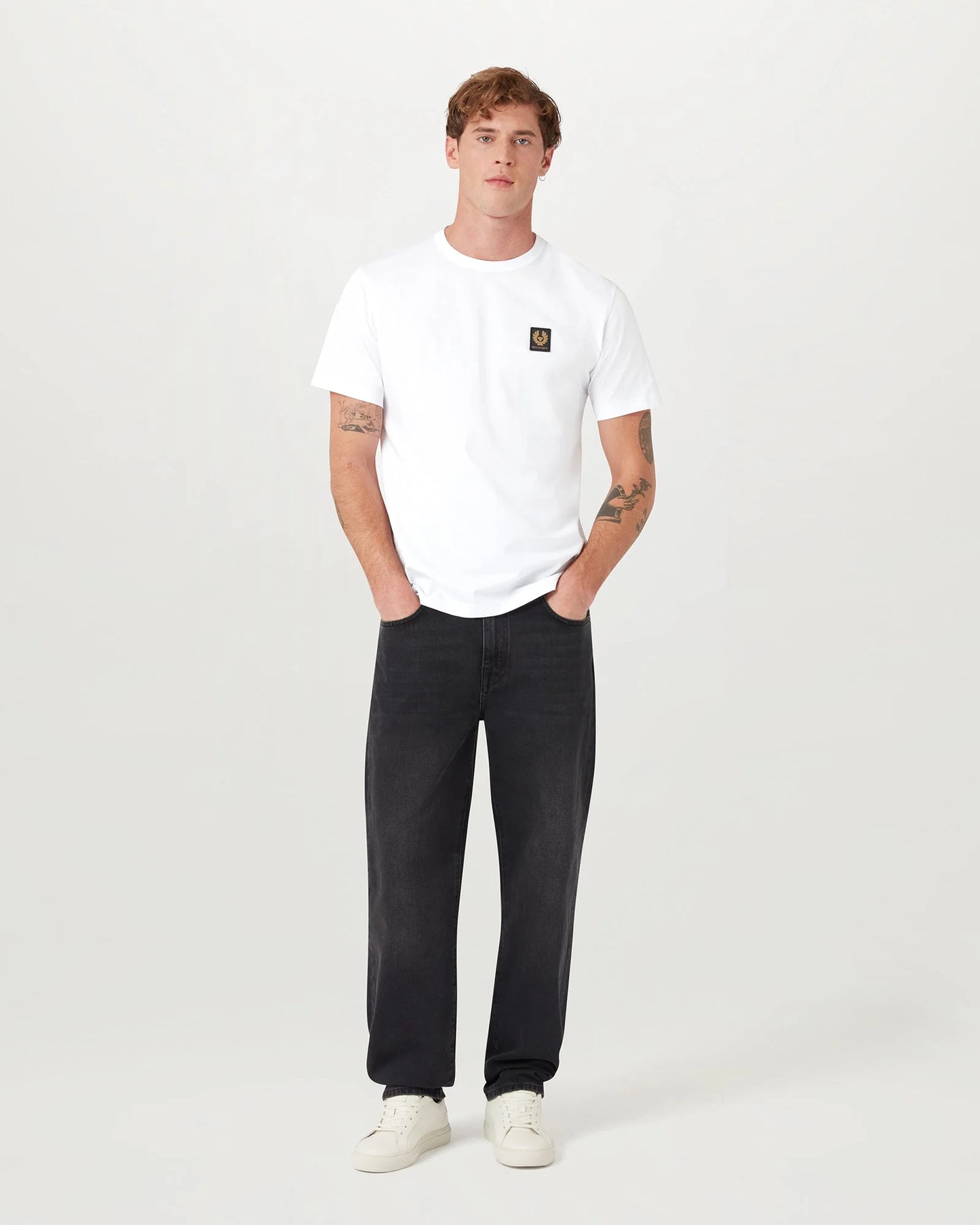 Belstaff Mens Icon Logo T-Shirt - White