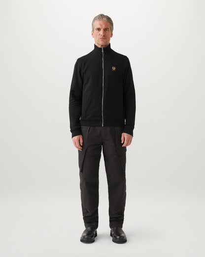 Belstaff Mens Logo Full Zip Sweatshirt - Dark Ink