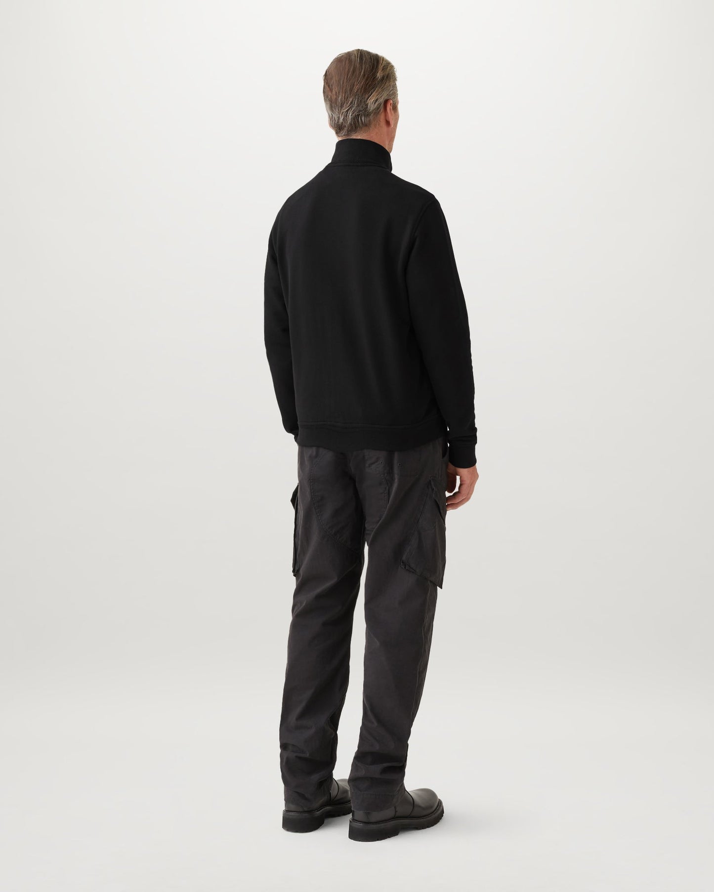 Belstaff Mens Logo Full Zip Sweatshirt - Dark Ink