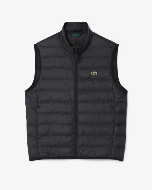 Lacoste Water - Repellent Ripstop Down Gilet - Black 031 | CHO | Designer Mens Gilets