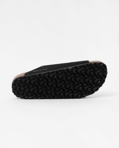 Birkenstock Arizona Big Buckle Nubuck Womens Sandals - Black