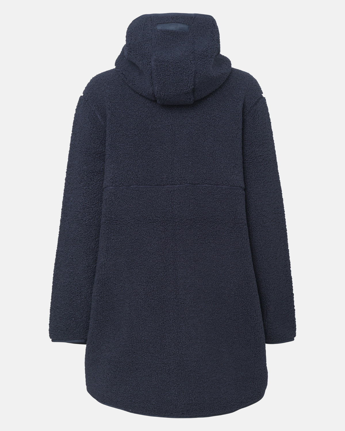Ilse Jacobsen Bonded Pile Womens Hooded Jacket - Dark Indigo 660 | CHO | Designer Womens Pile Jackets