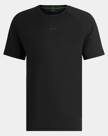BOSS Green Tee Active Mens T-Shirt - Black 001 - CHO - Designer Mens Short Sleeve T-Shirts