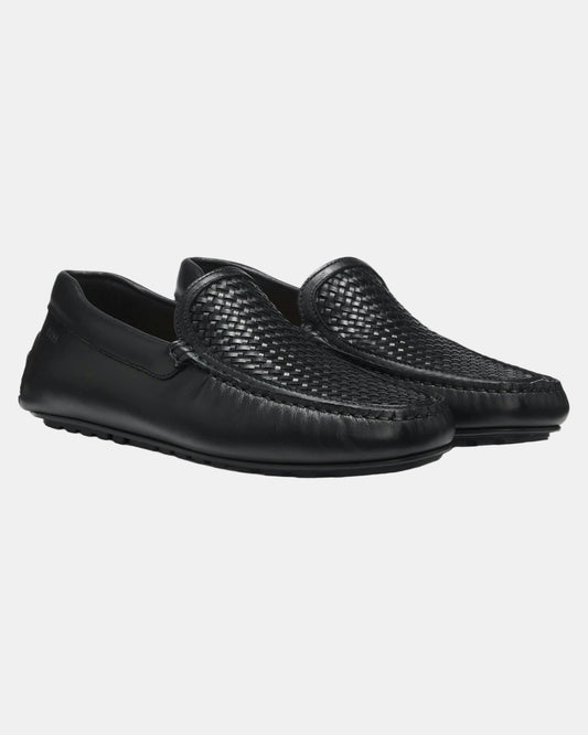 BOSS Orange Noel_Mocc_ltwvr Mens Shoes 50563133 - Black 001 | CHO | Designer Mens Shoes