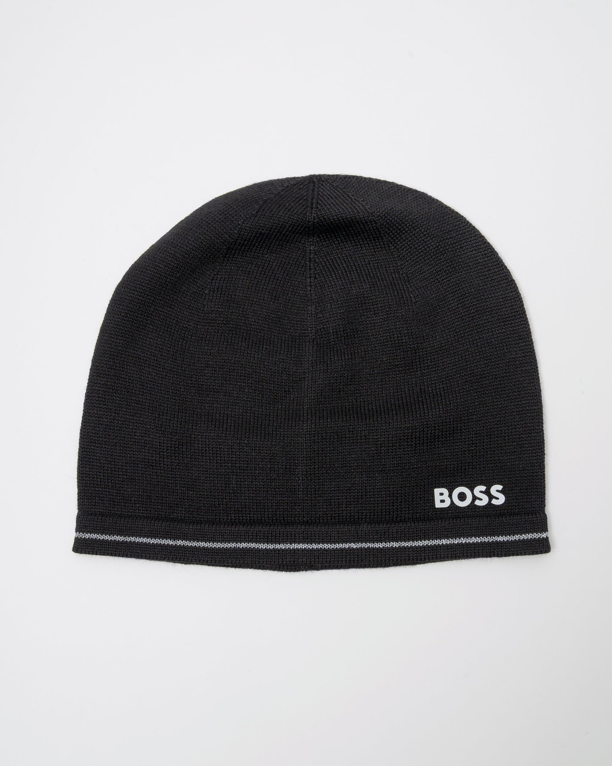 BOSS Green Arveso Mens Beanie - Black 001 - CHO - Designer Mens Hats