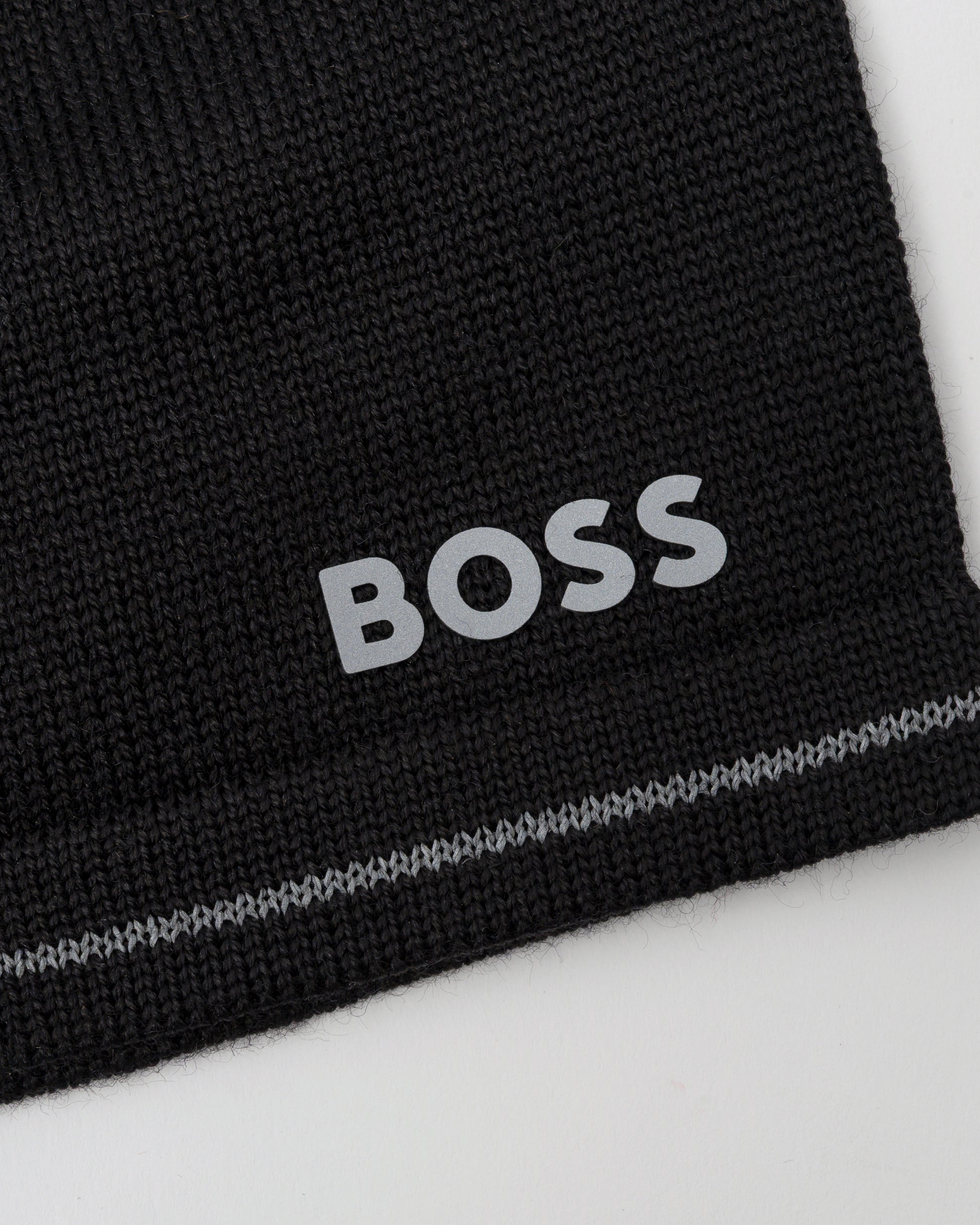 BOSS Green Arveso Mens Beanie - Black 001 - CHO - Designer Mens Hats