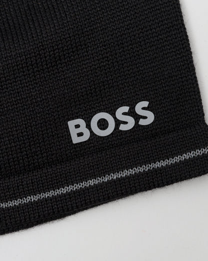 BOSS Green Arveso Mens Beanie - Black 001 - CHO - Designer Mens Hats