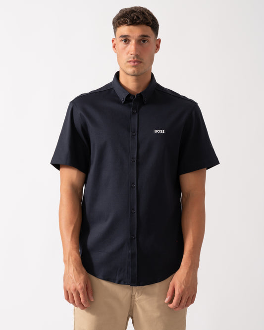 BOSS Green B_Motion Mens Short Sleeve Shirt 50544784 - Dark Blue 402