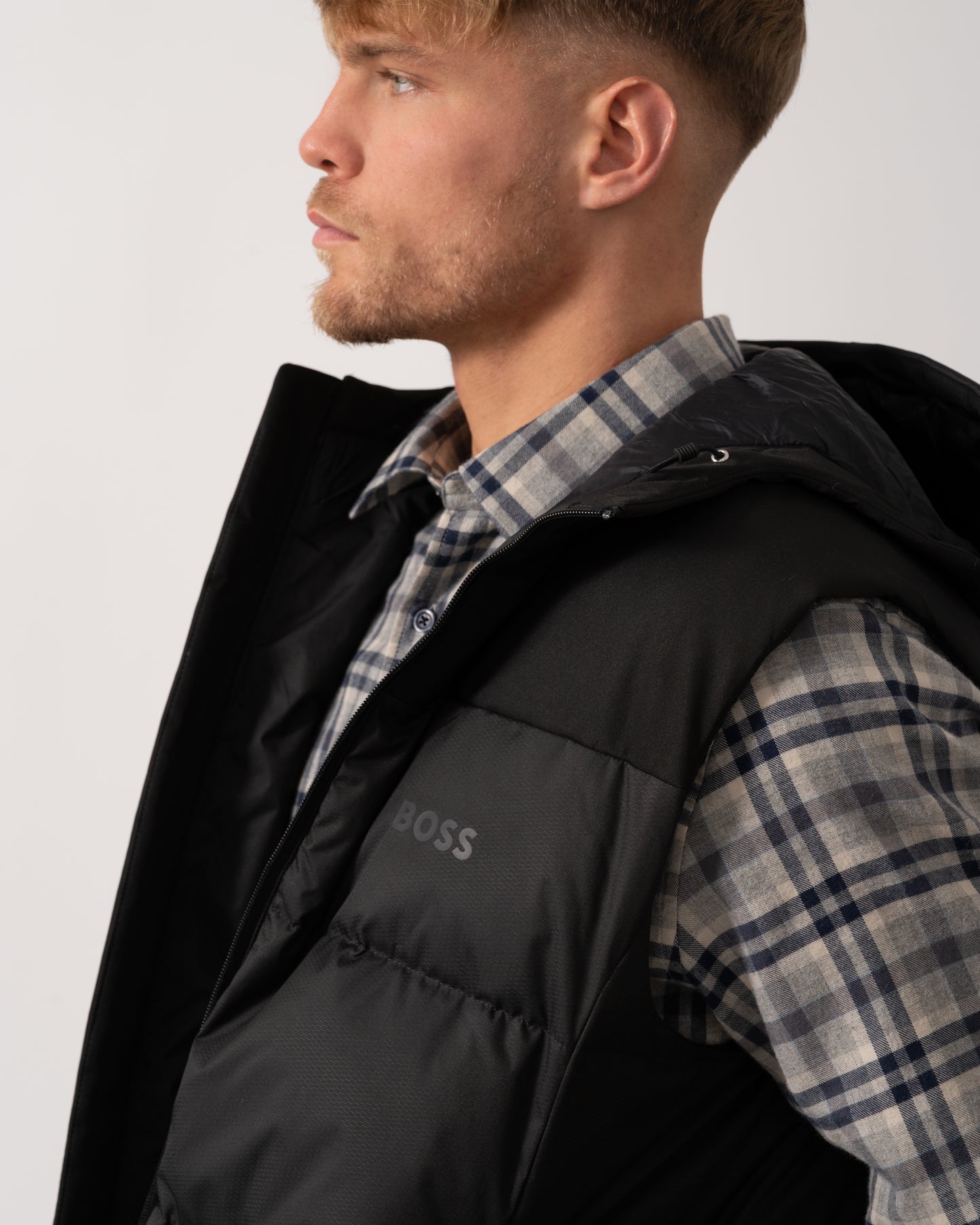 BOSS Green Block-X Mens Gilet - Black 001