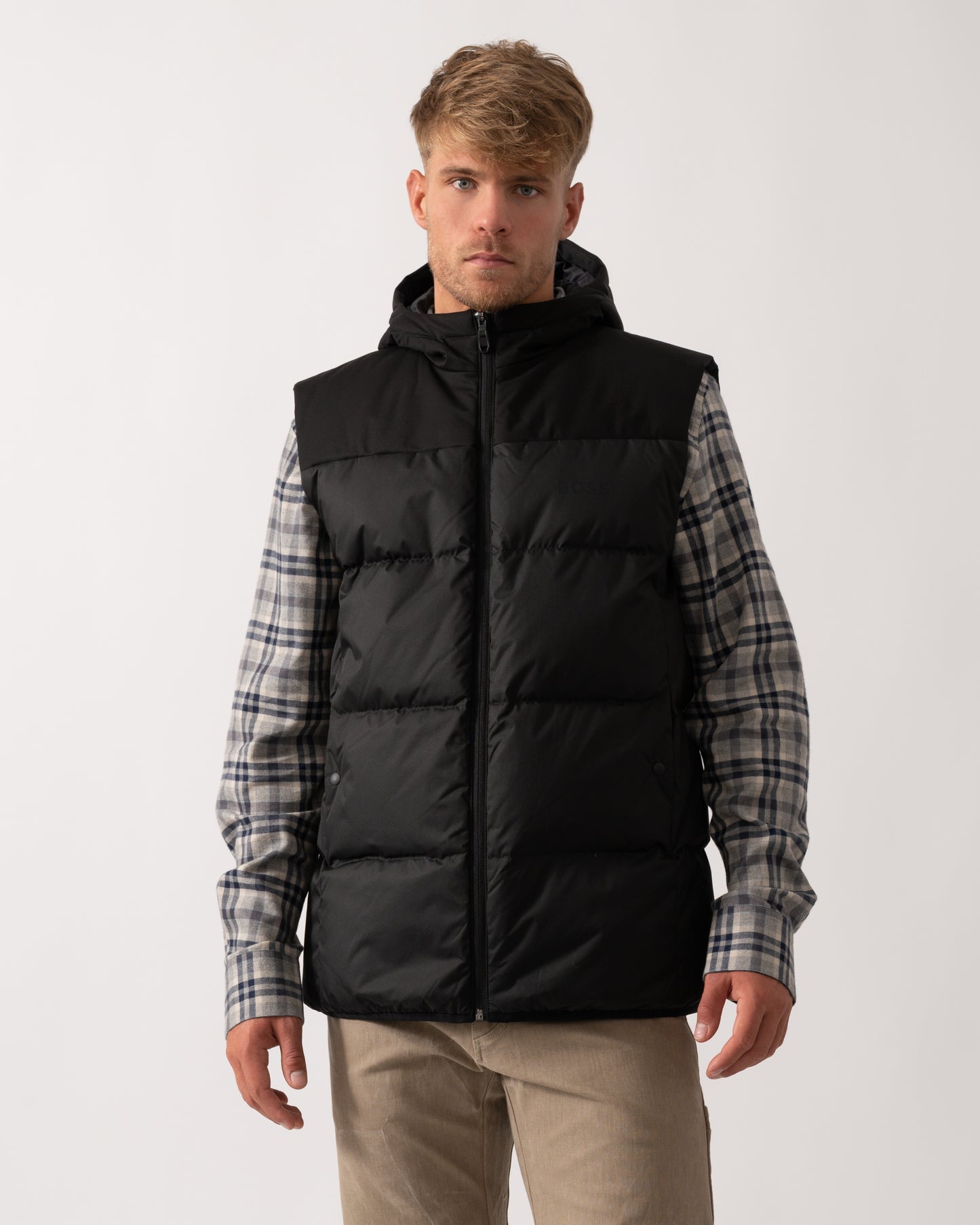 BOSS Green Block-X Mens Gilet - Black 001