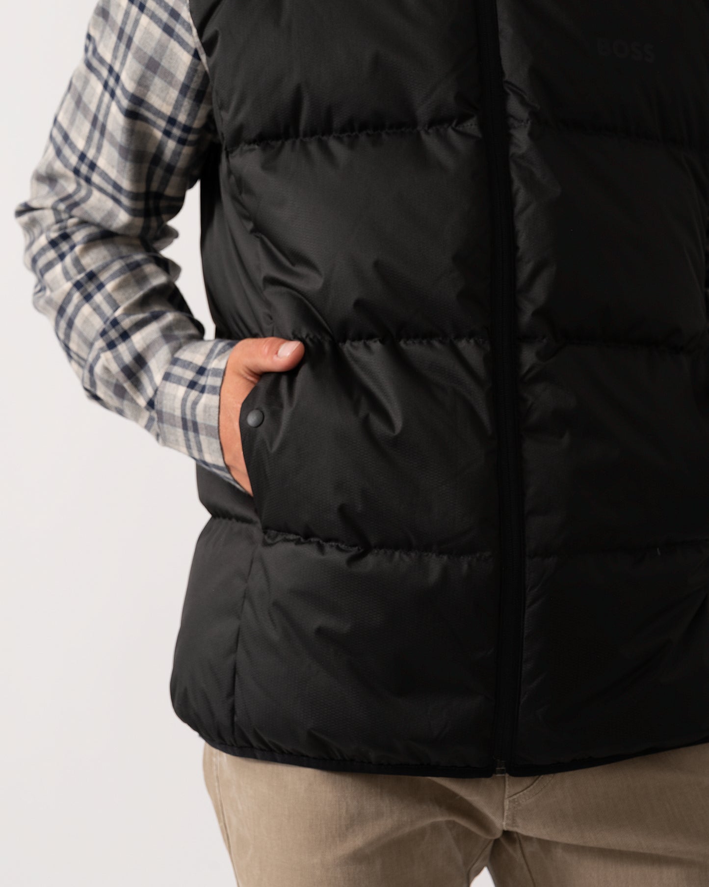 BOSS Green Block-X Mens Gilet - Black 001