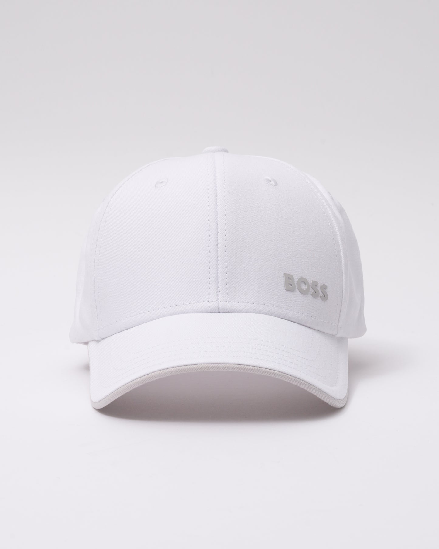 BOSS Green Bold Mens Logo-Print Cap In Cotton Twill - Natural 103