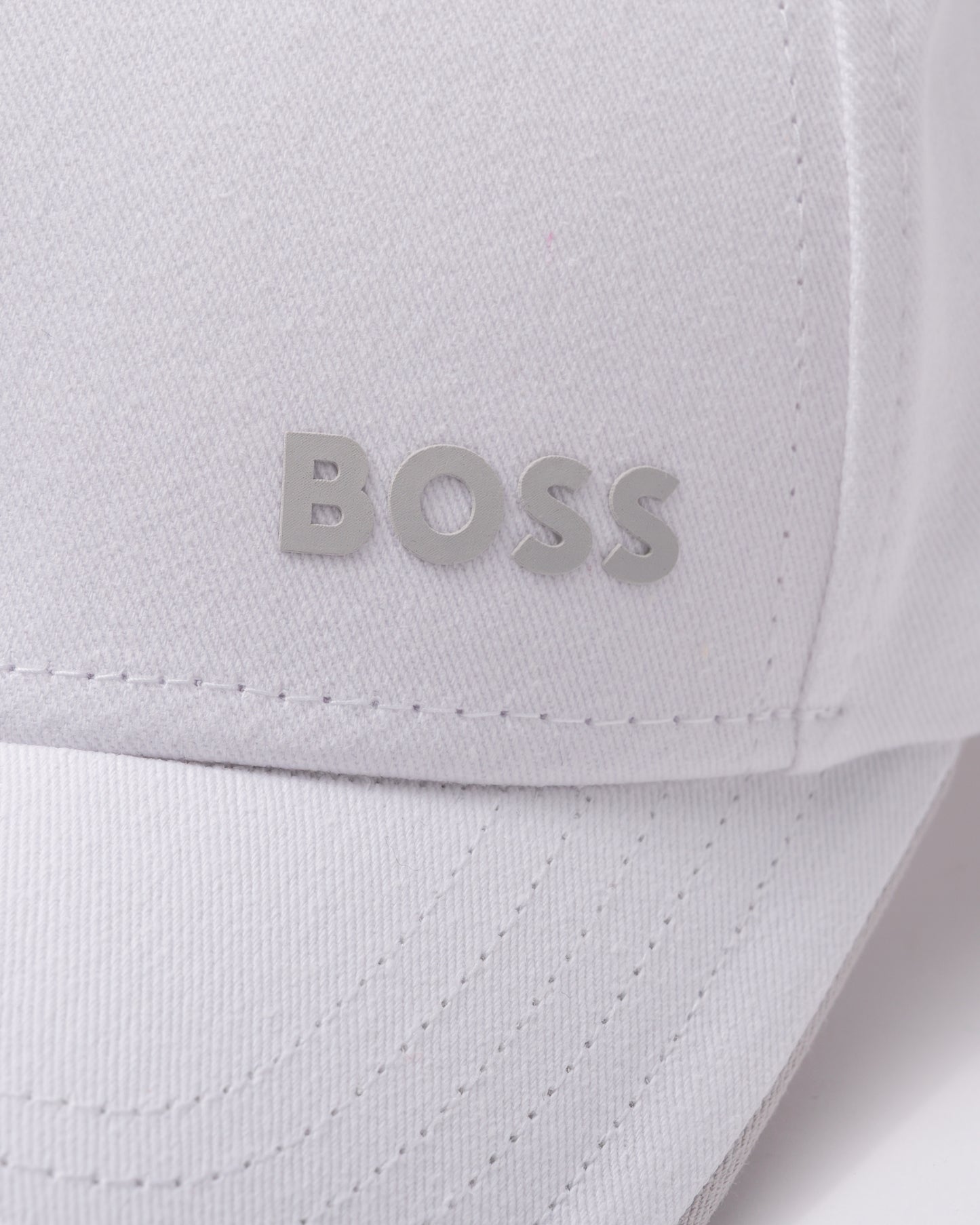 BOSS Green Bold Mens Logo-Print Cap In Cotton Twill - Natural 103