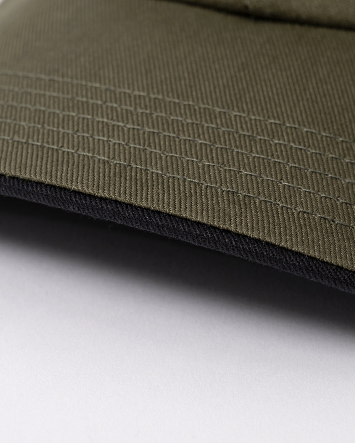 brim detail of a BOSS Green Bold Mens Logo-Print Cap In Cotton Twill in Open Green 398
